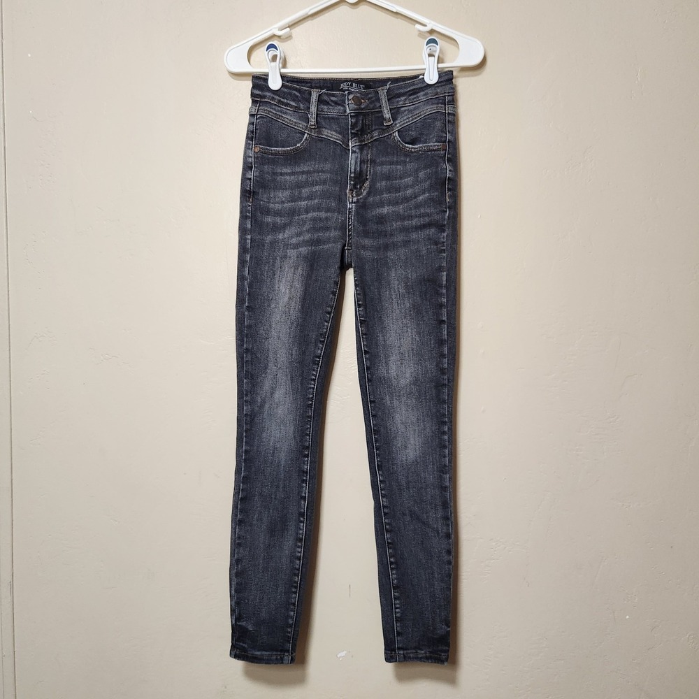 Judy Blue Black Skinny Jeans Junior's Size‎ 1/25 Dark Wash